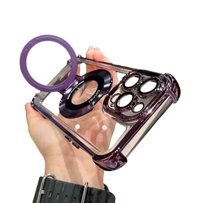 VN SOPORTE DE TELEFONO BRILLANTE CON ESPEJO