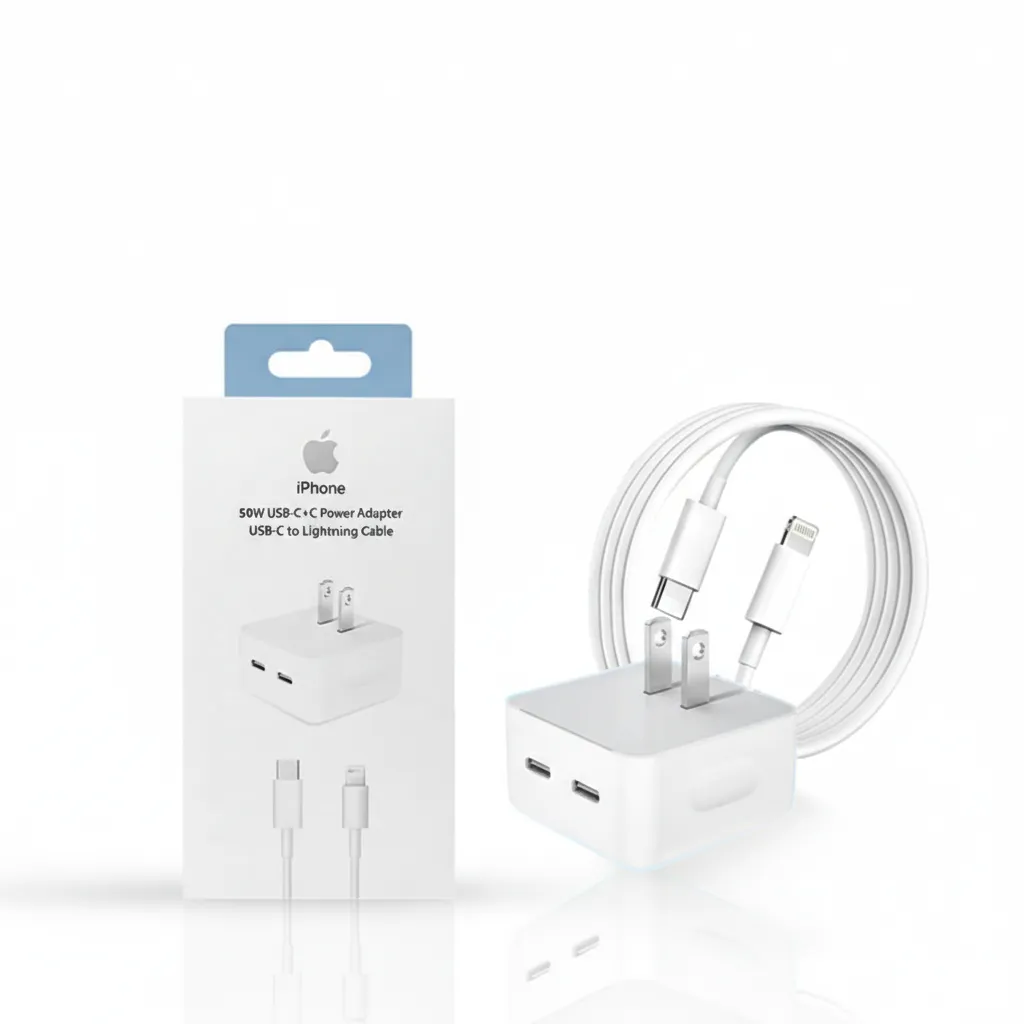 [CAR-40] VN ADAPTADOR DOBLE PARA IP 14 USB C+C DE 50W