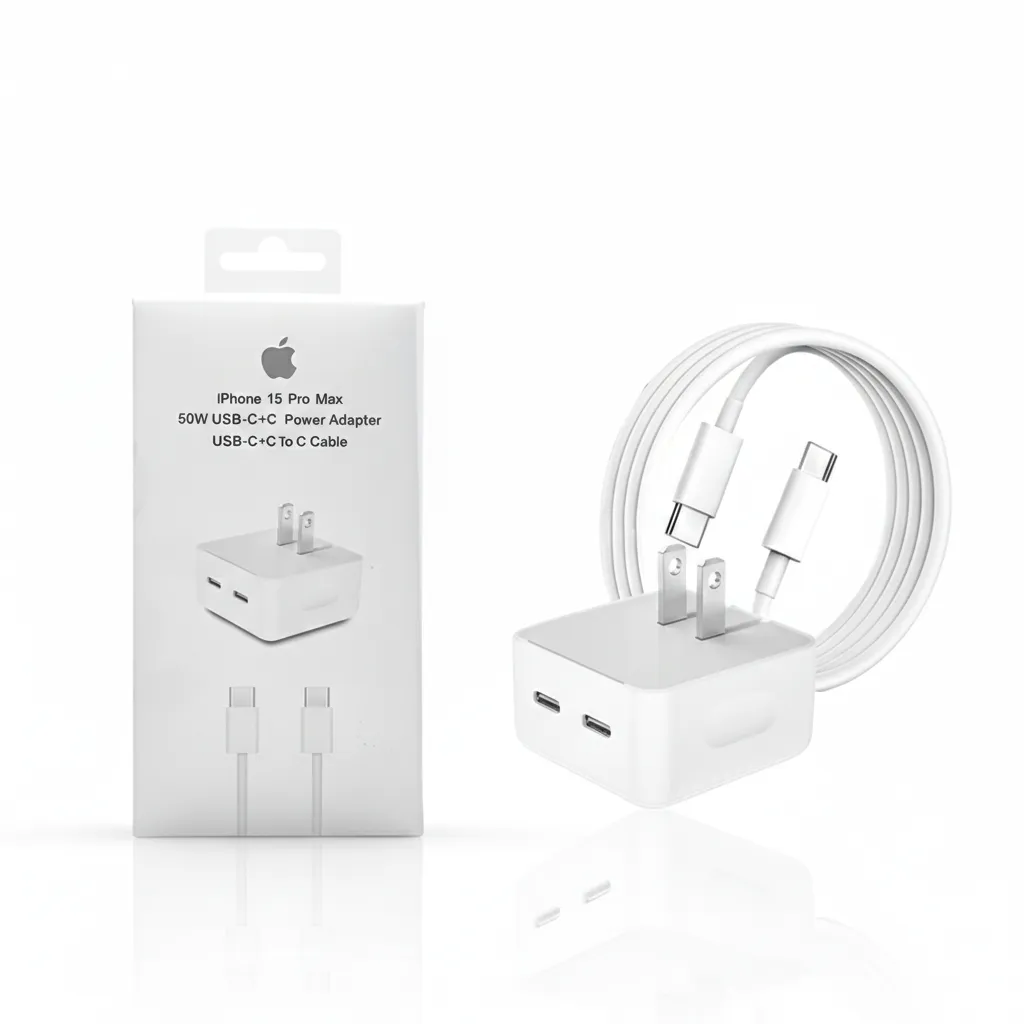 [CAR-41] VN ADAPTADOR DOBLE PARA IP 15 USB C+C DE 50W