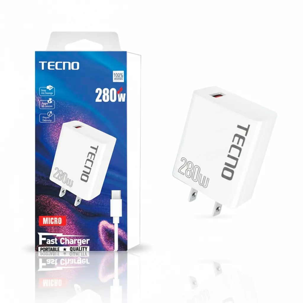 VN CARGADOR TECNO 280W TIPO MICRO GR