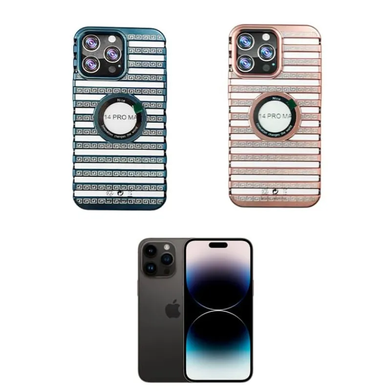 VN F. EFECTO METALICO IP 14 PRO MAX