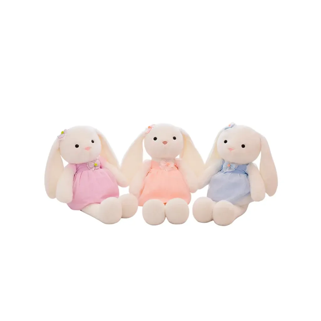 PELUCHE DE CONEJA PATAS LARGAS 8 PULGADAS