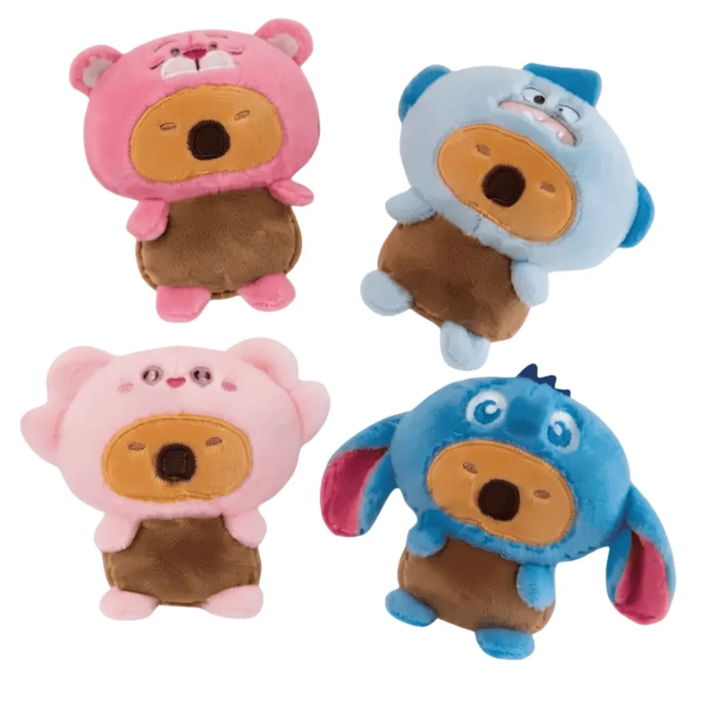 VN PELUCHE CAPIBARA CON DISFRACES 8 PULGADAS