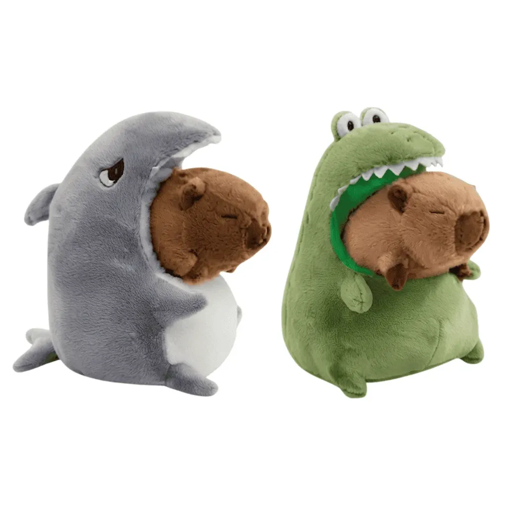 VN PELUCHE CAPIBARA CON PIJAMA ANIMAL 40CM