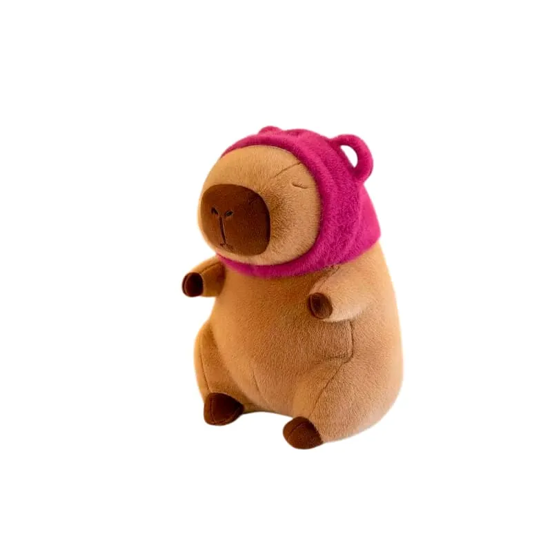VN PELUCHE CAPIBARA CON CAPUCHA DE LOTSO 40CM