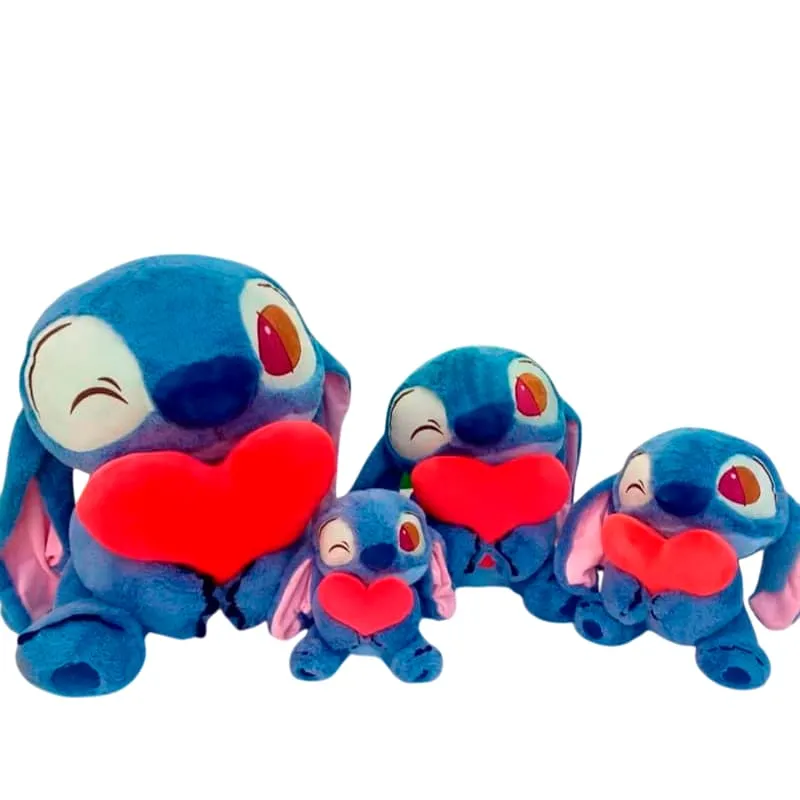 VN PELUCHE STITCH CON CORAZON 25CM