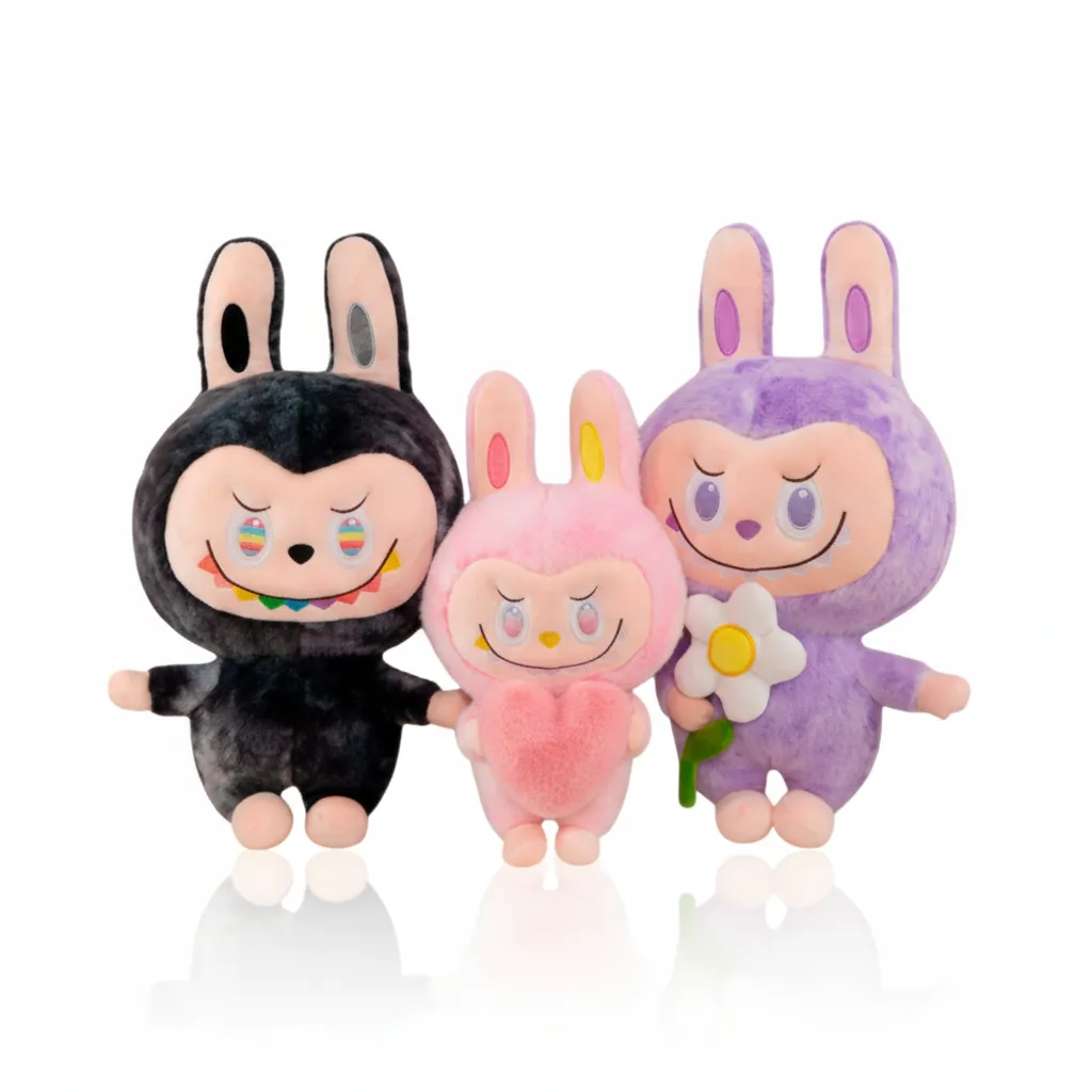 [P-0934-24] PELUCHE DE LABUBU ARCOIRIS 80CM