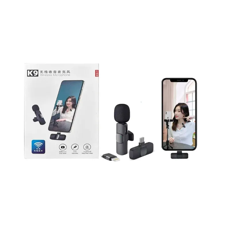 VN MICROFONO DE SOLAPA CON SALIDA DOBLE(K9)